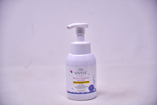 BABY WASH & SHAMPOO MOUSSE (300 ml)