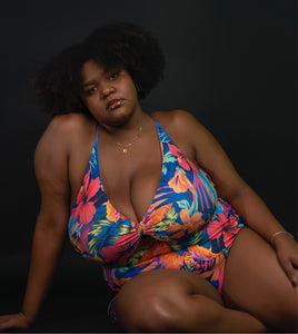 “Flowers” one piece swimwear.